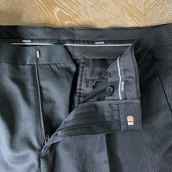 MURANO Black Striped Men’s Dresspants 34” Waist x 32” Inseam - Picture 9 of 11